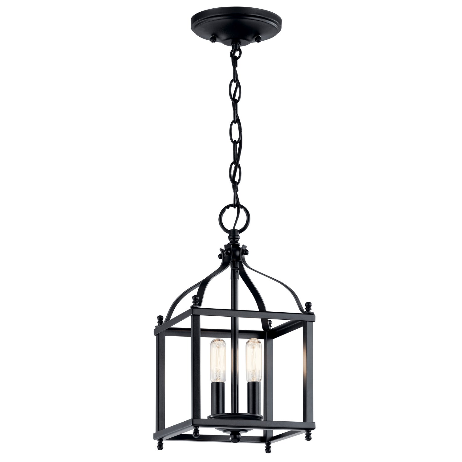 Kichler - 42565BK - Two Light Pendant - Larkin - Black