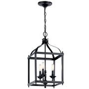 Kichler - 42566BK - Three Light Pendant - Larkin - Black