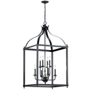 Kichler - 42591BK - Eight Light Foyer Chandelier - Larkin - Black