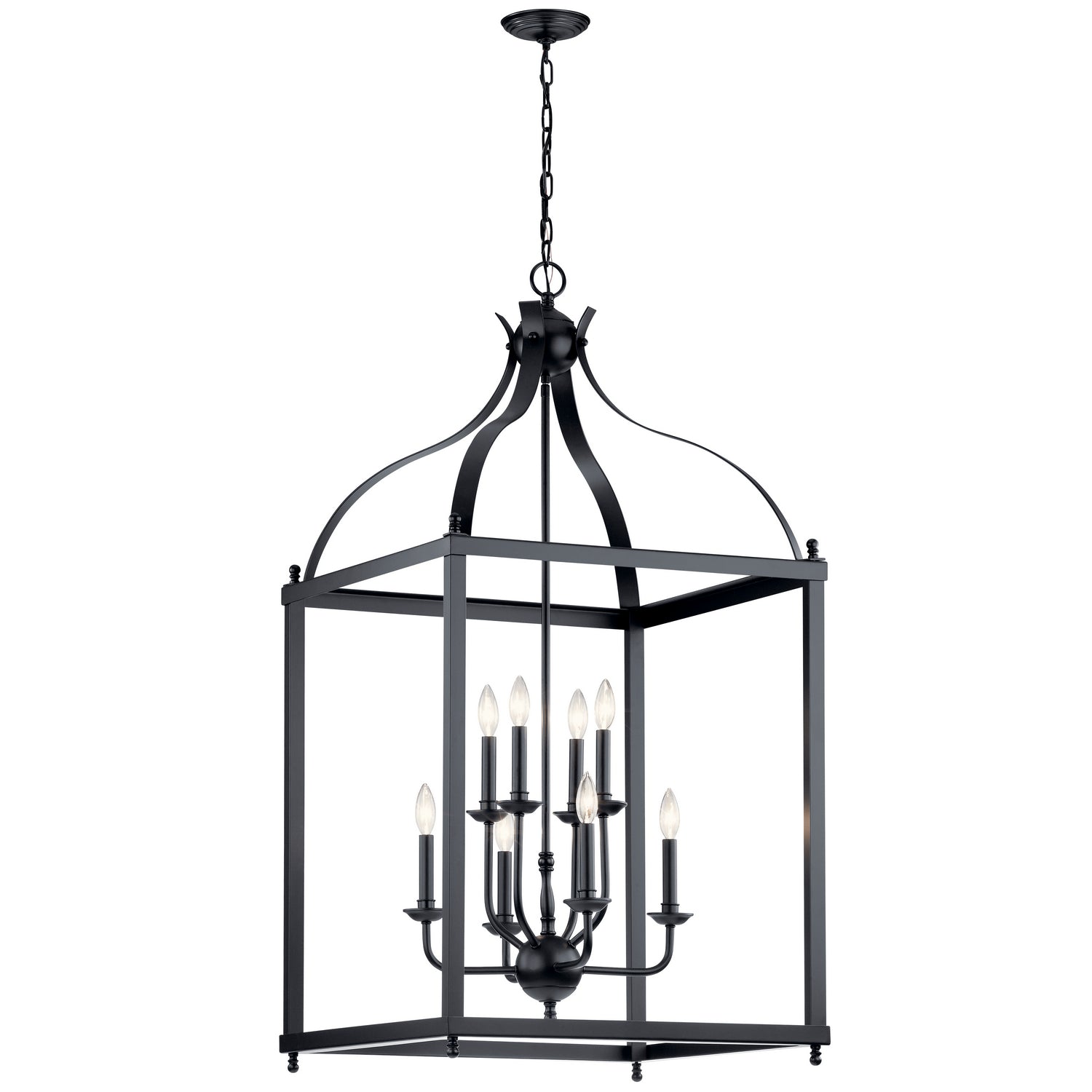 Kichler - 42591BK - Eight Light Foyer Chandelier - Larkin - Black