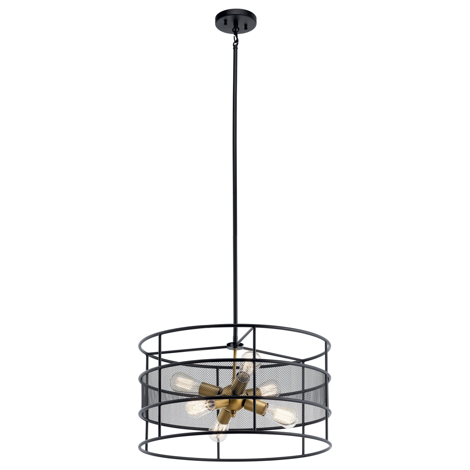 Kichler - 43594BK - Six Light Chandelier - Piston - Black