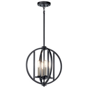 Kichler - 43642BK - Four Light Mini Chandelier - Samural - Black