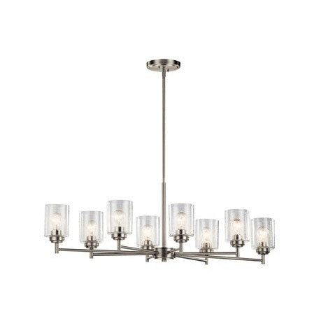 Kichler - 44035NI - Eight Light Chandelier - Winslow - Brushed Nickel