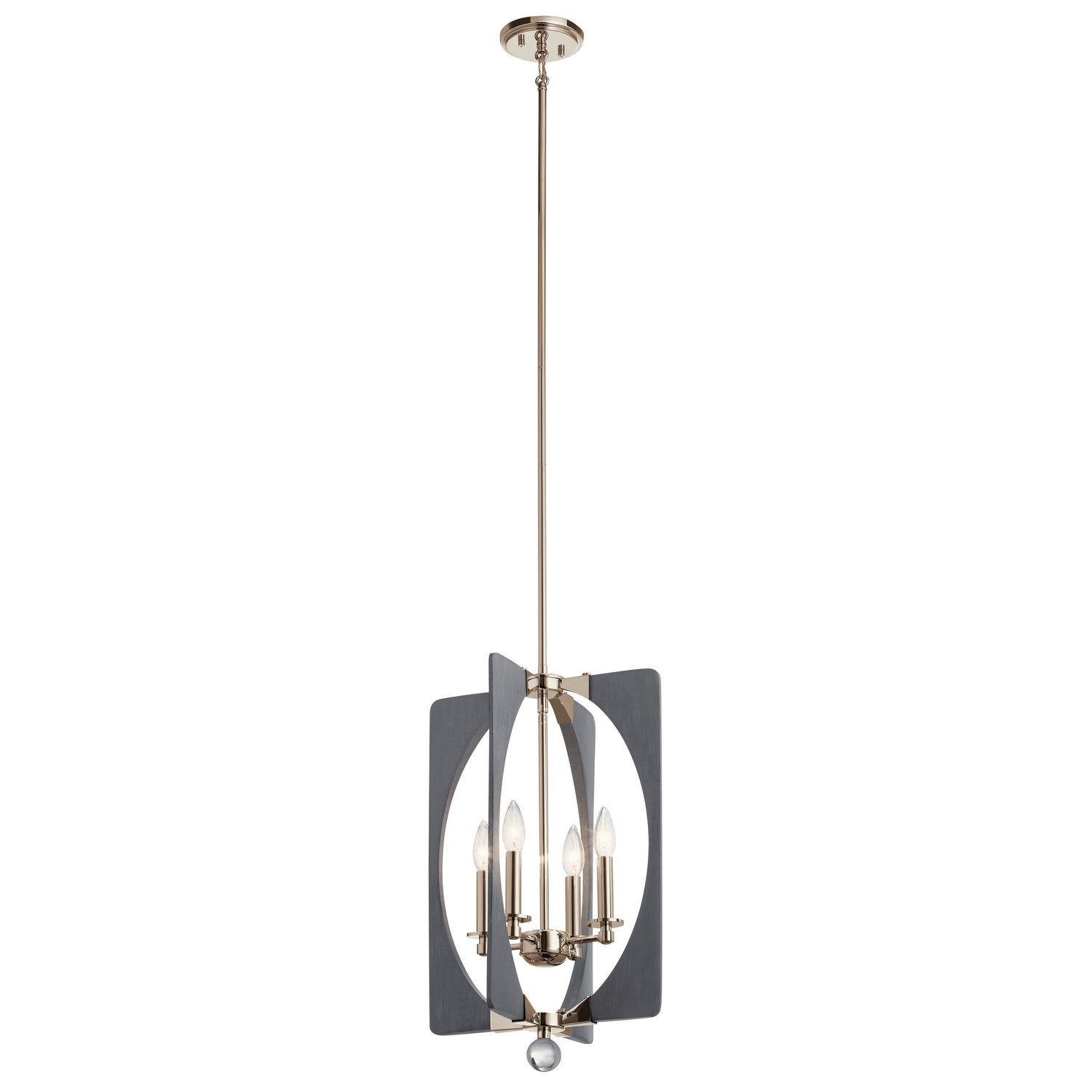 Kichler - 44362DWG - Four Light Foyer Chandelier - Alscar - Driftwood Grey