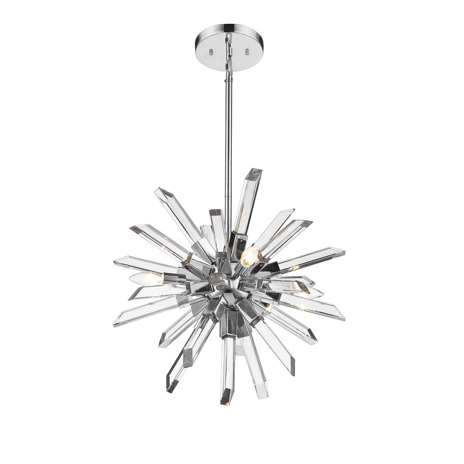 Z-Lite - 4003-4CH - Four Light Chandelier - Burst - Chrome