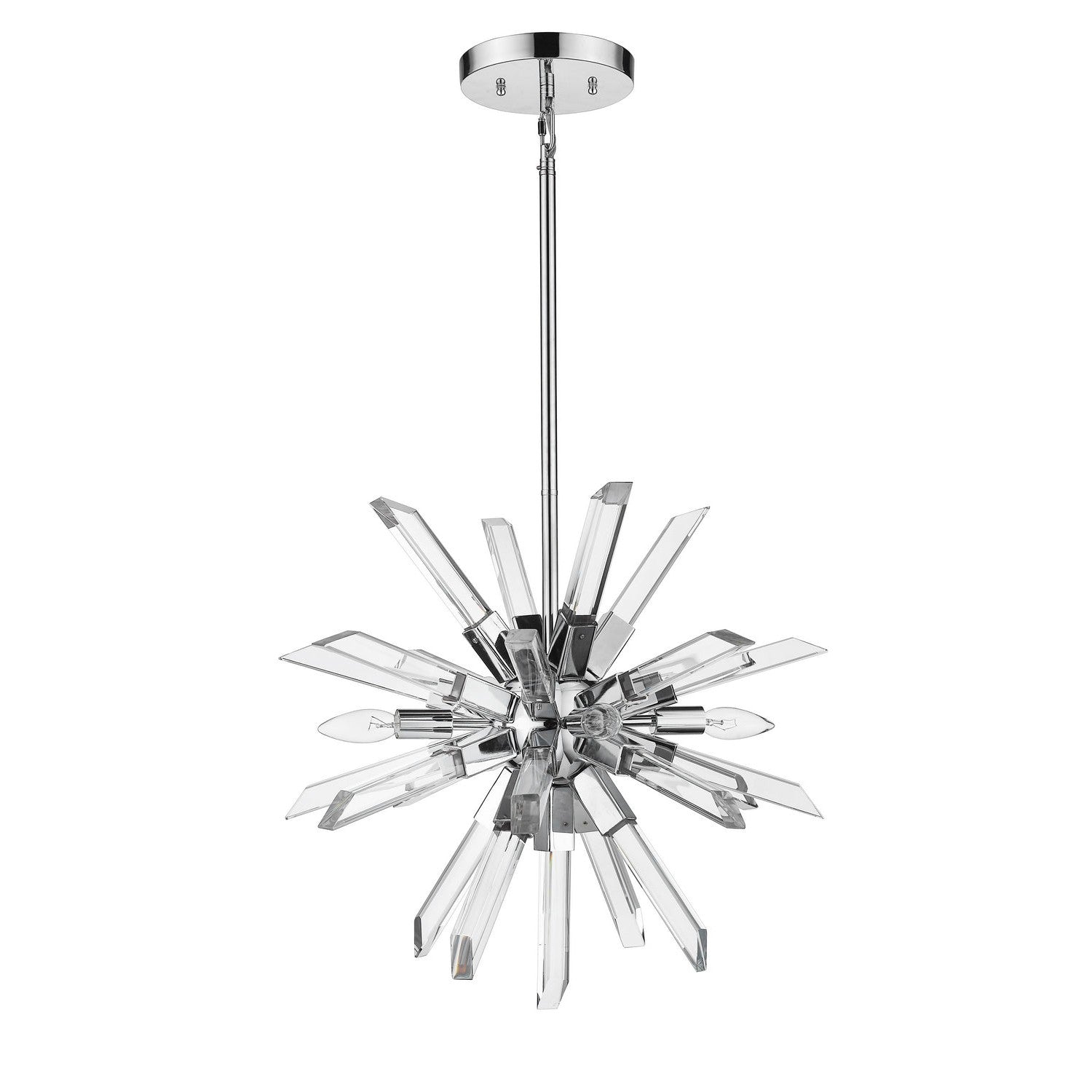 Z-Lite - 4003-4CH - Four Light Chandelier - Burst - Chrome