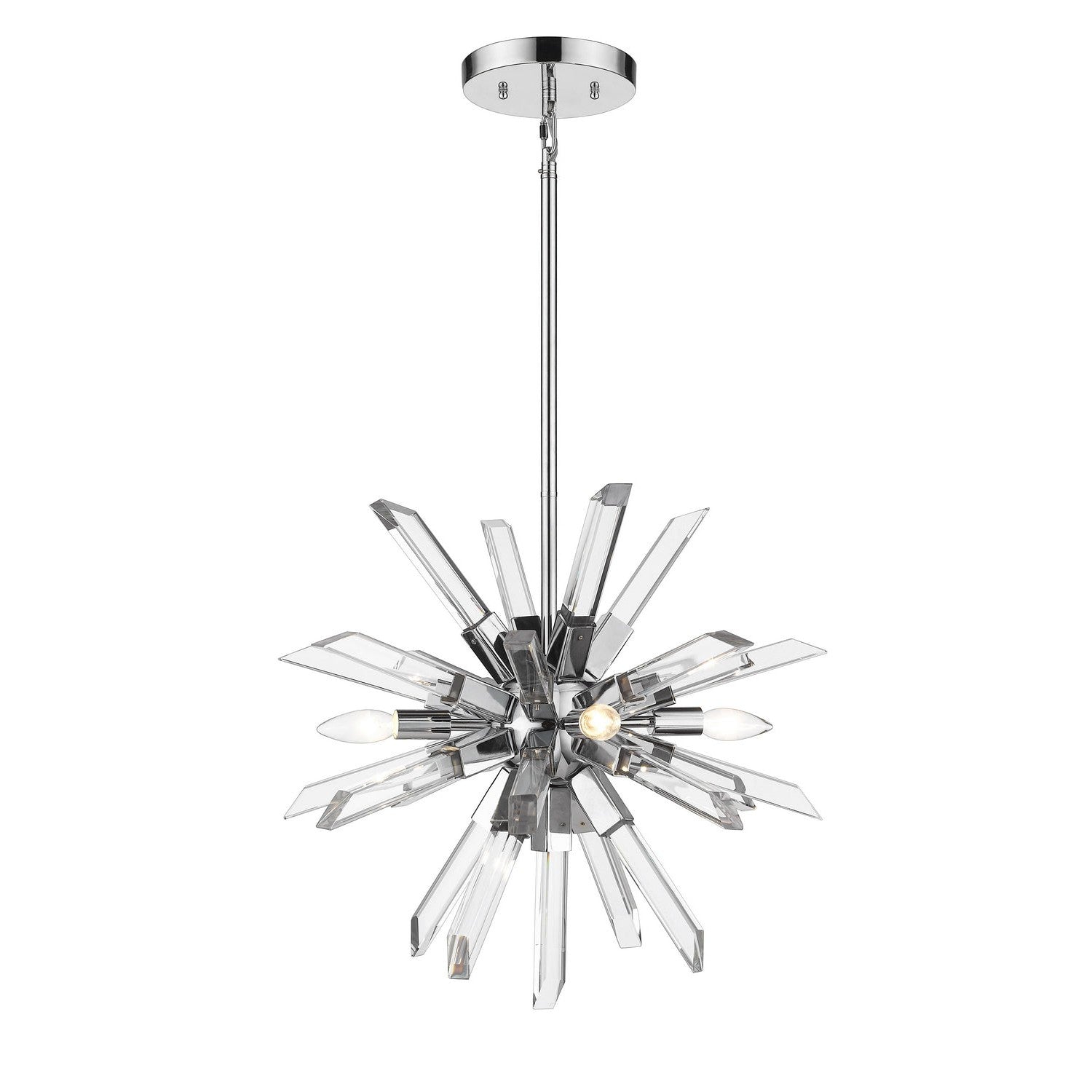 Z-Lite - 4003-4CH - Four Light Chandelier - Burst - Chrome