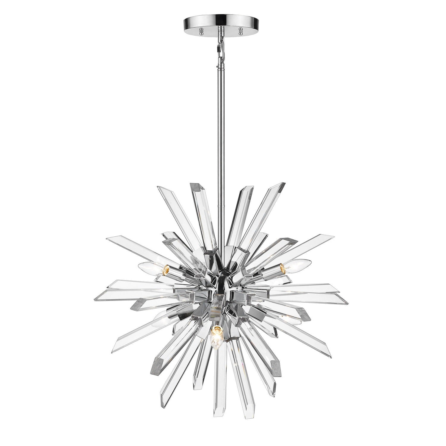 Z-Lite - 4003-6CH - Six Light Chandelier - Burst - Chrome