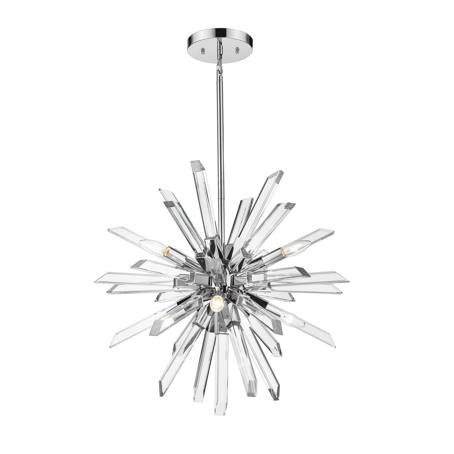 Z-Lite - 4003-6CH - Six Light Chandelier - Burst - Chrome