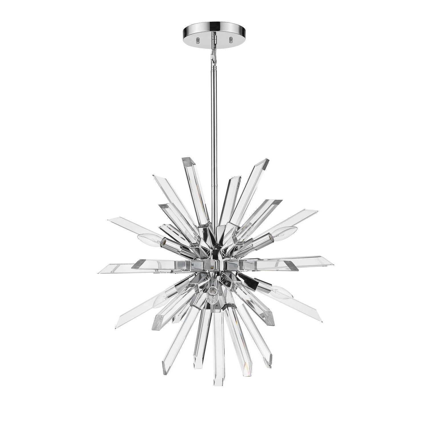 Z-Lite - 4003-6CH - Six Light Chandelier - Burst - Chrome
