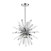 Z-Lite - 4003-6CH - Six Light Chandelier - Burst - Chrome