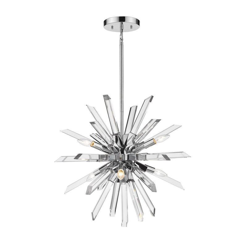 Z-Lite - 4003-6CH - Six Light Chandelier - Burst - Chrome
