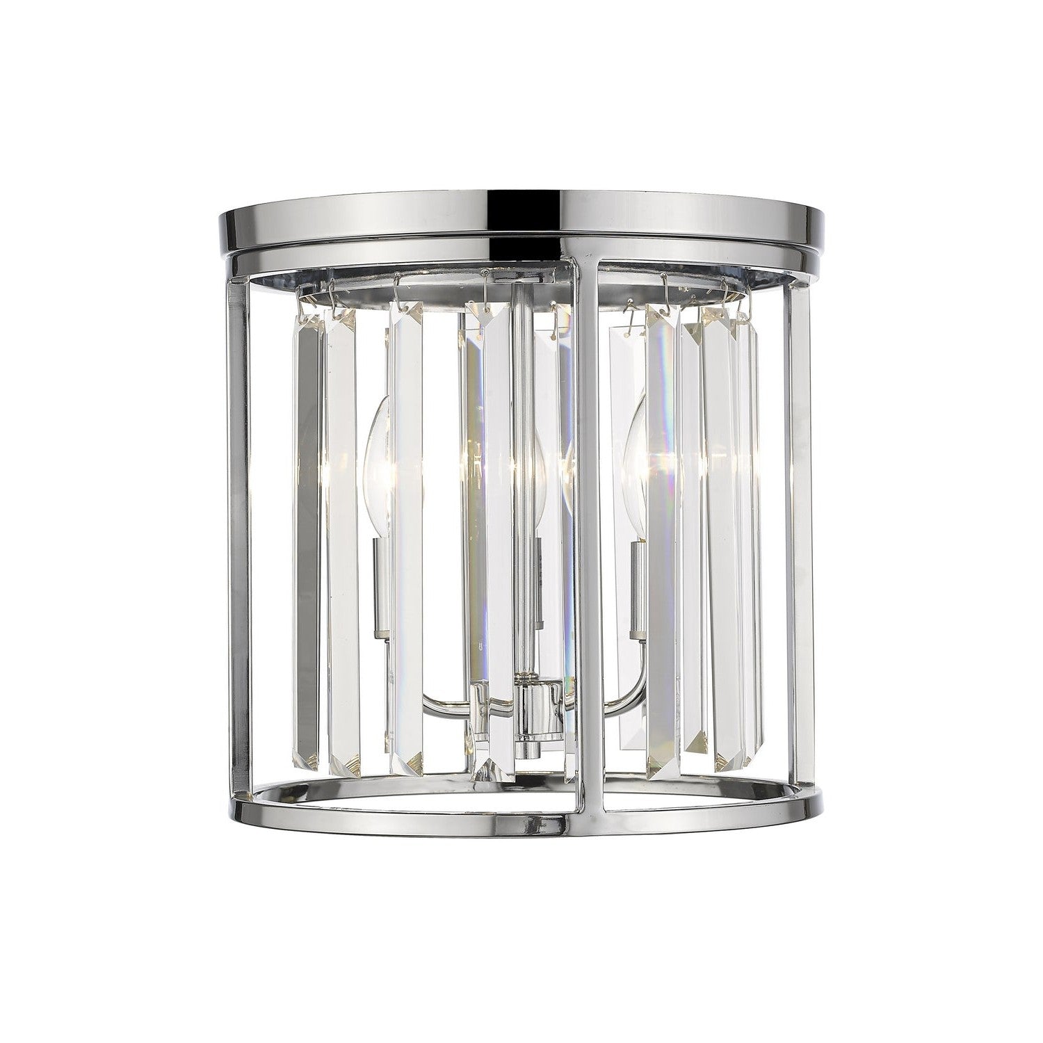 Z-Lite - 439F12-CH - Three Light Flush Mount - Monarch - Chrome