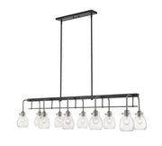 Z-Lite - 466-10L-MB-BN - Ten Light Linear Chandelier - Kraken - Matte Black + Brushed Nickel