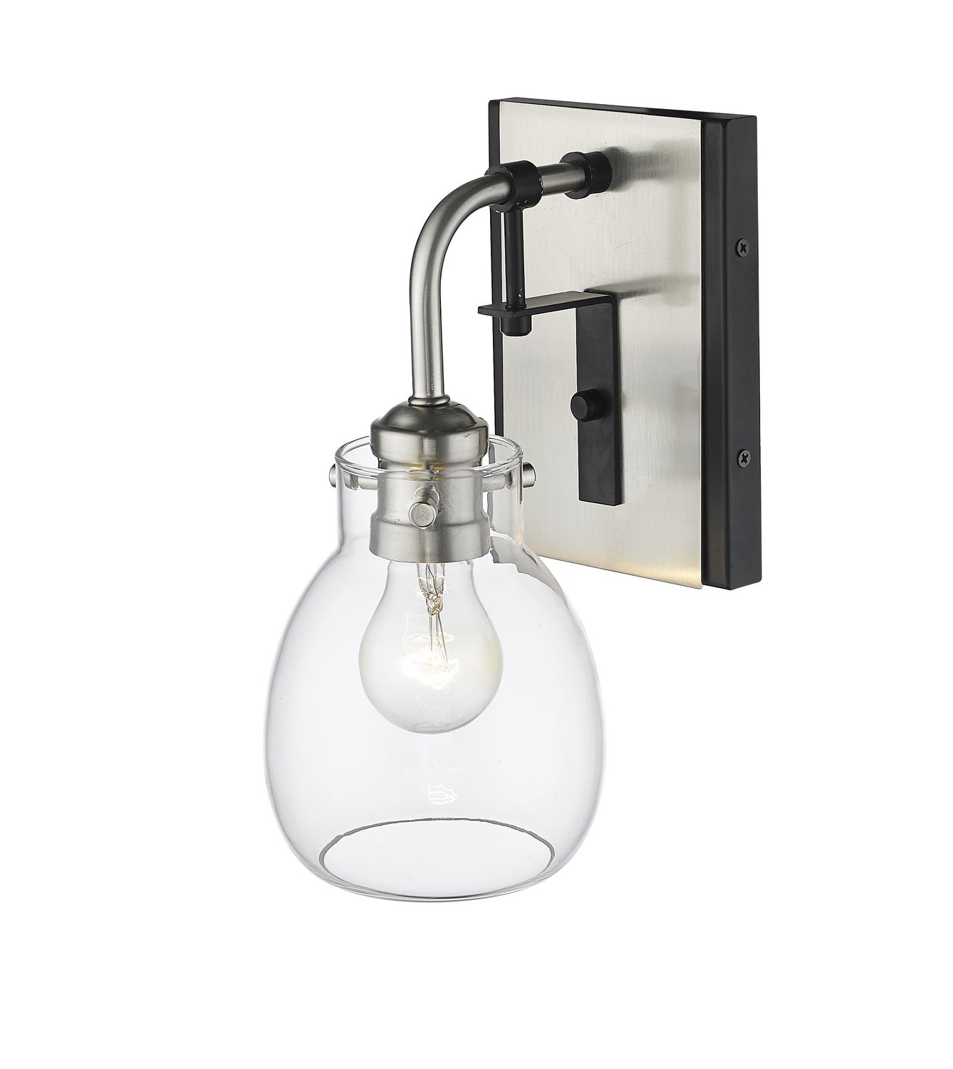 Z-Lite - 466-1S-MB-BN - One Light Wall Sconce - Kraken - Matte Black + Brushed Nickel