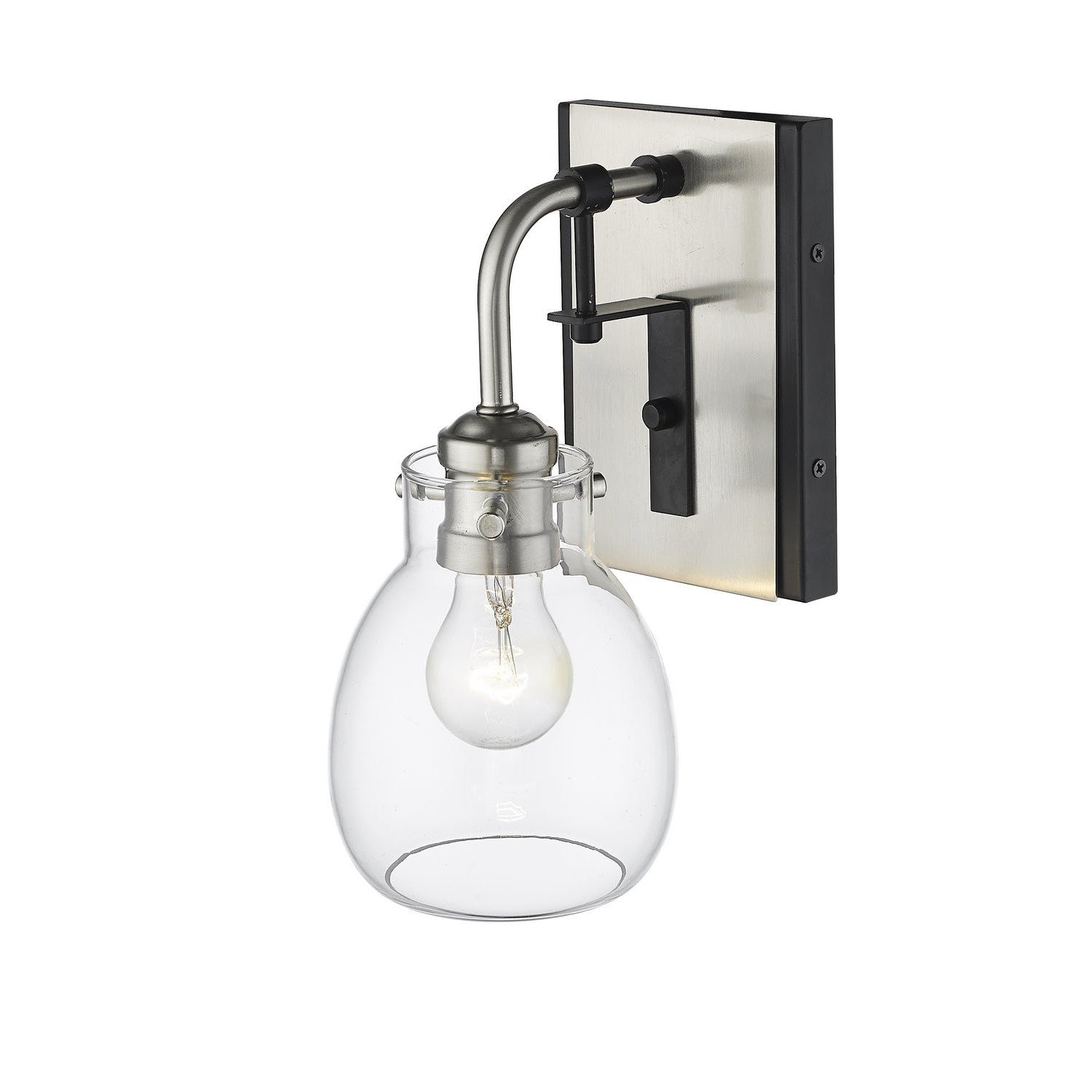Z-Lite - 466-1S-MB-BN - One Light Wall Sconce - Kraken - Matte Black + Brushed Nickel