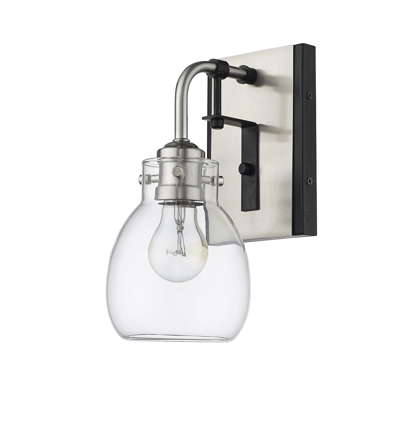 Z-Lite - 466-1S-MB-BN - One Light Wall Sconce - Kraken - Matte Black + Brushed Nickel