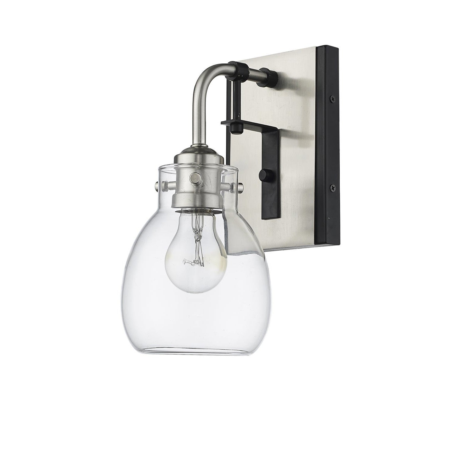 Z-Lite - 466-1S-MB-BN - One Light Wall Sconce - Kraken - Matte Black + Brushed Nickel