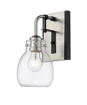 Z-Lite - 466-1S-MB-BN - One Light Wall Sconce - Kraken - Matte Black + Brushed Nickel