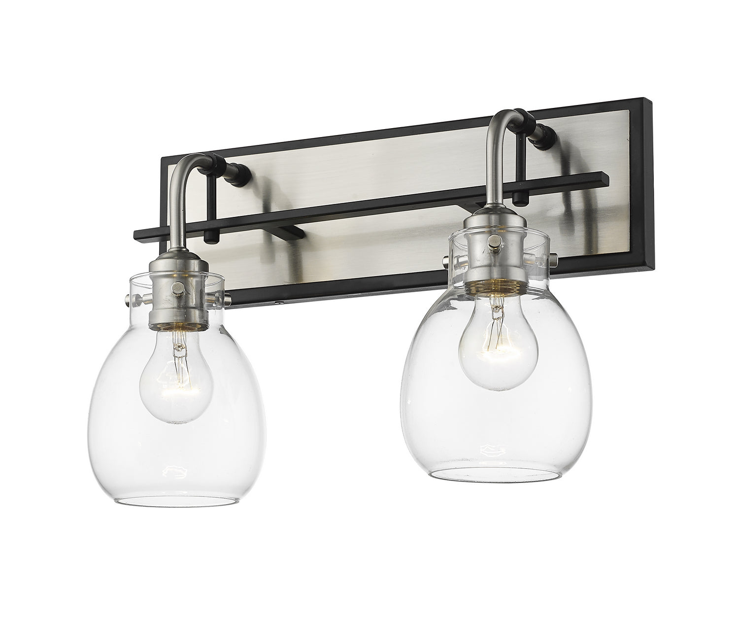 Z-Lite - 466-2S-MB-BN - Two Light Wall Sconce - Kraken - Matte Black + Brushed Nickel