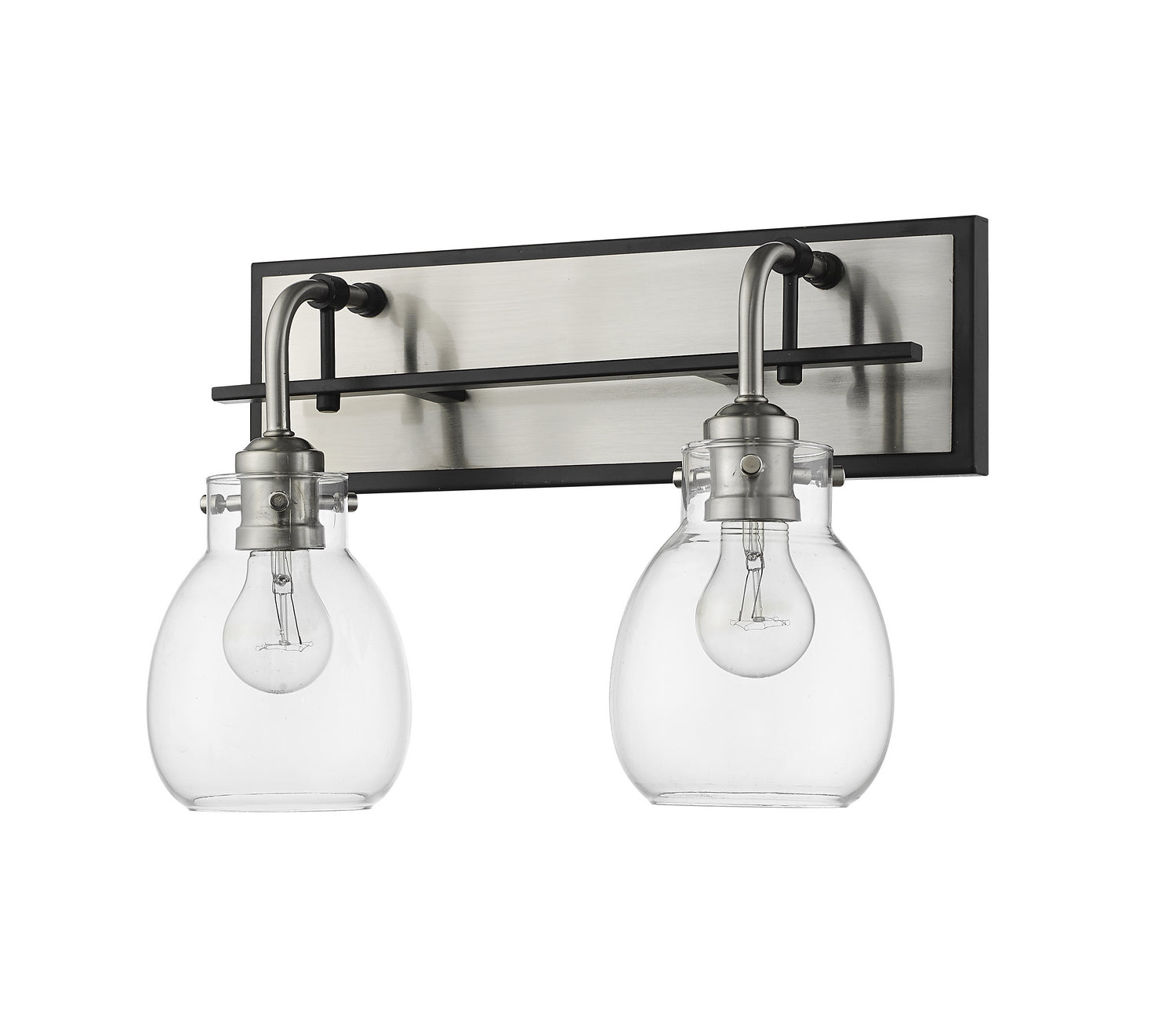 Z-Lite - 466-2S-MB-BN - Two Light Wall Sconce - Kraken - Matte Black + Brushed Nickel