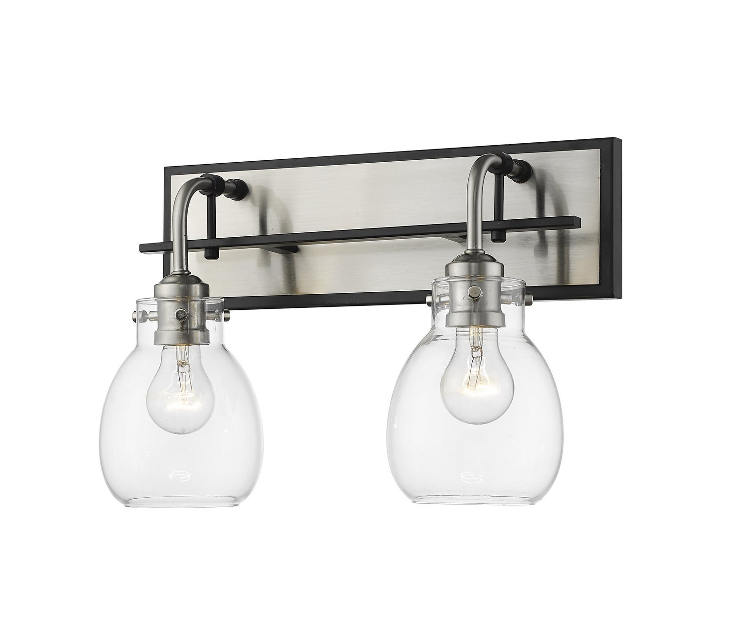 Z-Lite - 466-2S-MB-BN - Two Light Wall Sconce - Kraken - Matte Black + Brushed Nickel