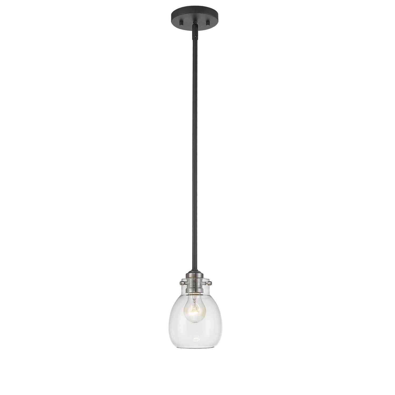 Z-Lite - 466MP-MB-BN - One Light Pendant - Kraken - Matte Black + Brushed Nickel