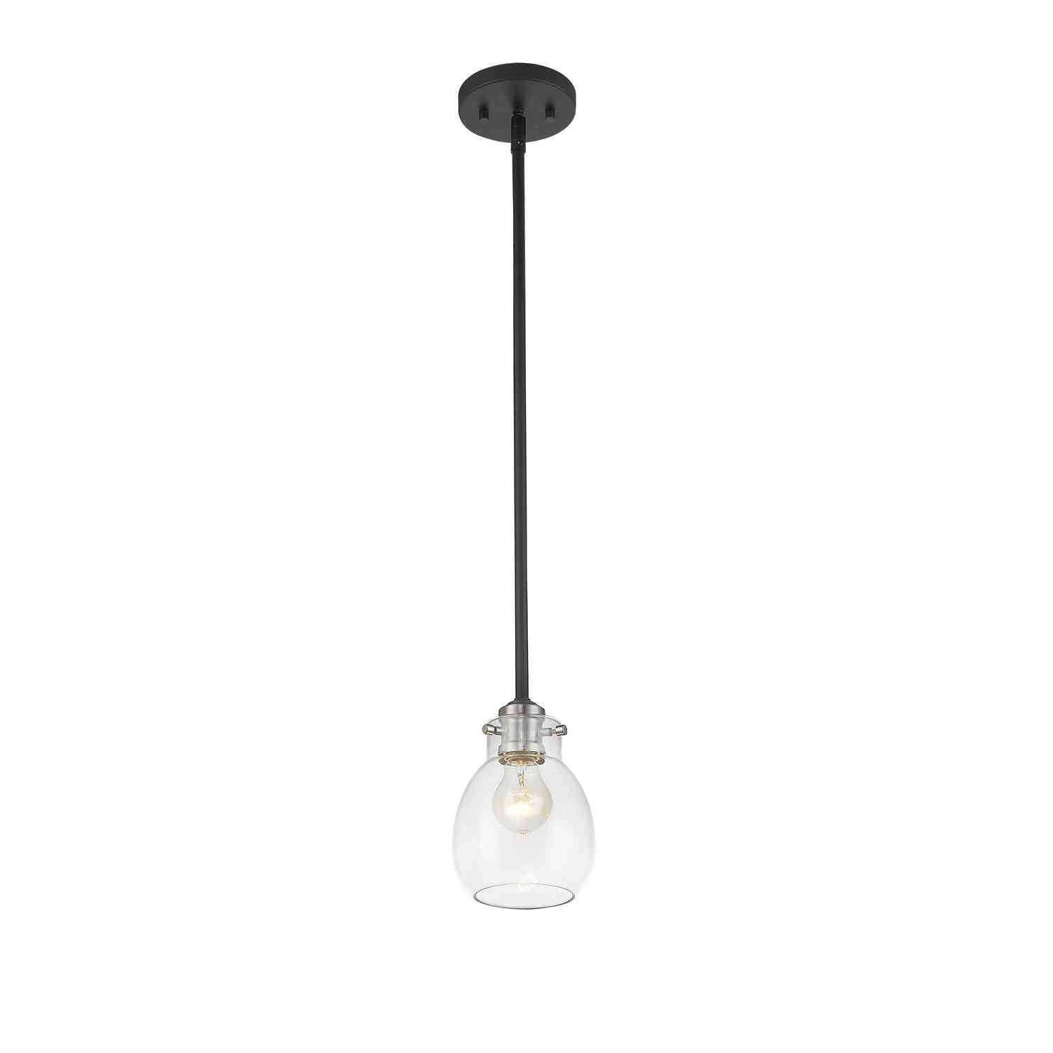 Z-Lite - 466MP-MB-BN - One Light Pendant - Kraken - Matte Black + Brushed Nickel