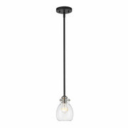 Z-Lite - 466MP-MB-BN - One Light Pendant - Kraken - Matte Black + Brushed Nickel