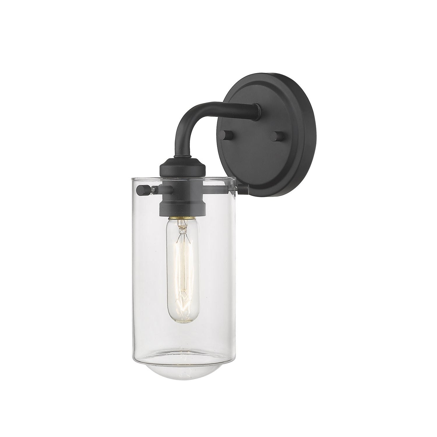 Z-Lite - 471-1S-MB - One Light Wall Sconce - Delaney - Matte Black