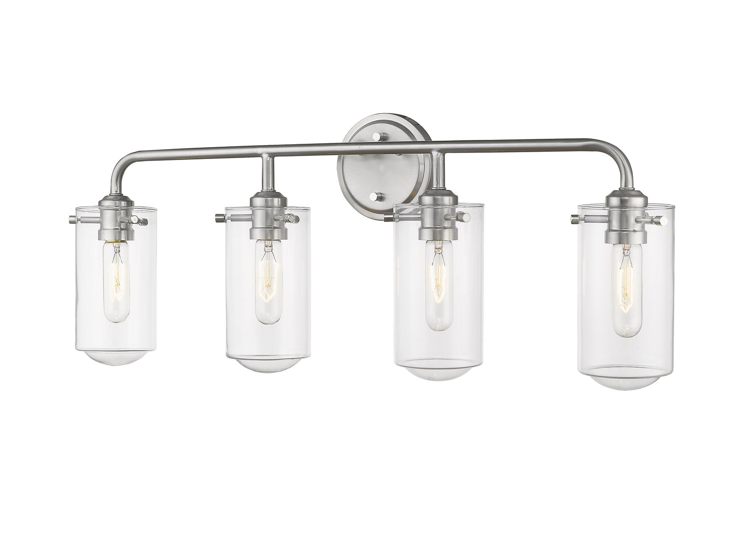 Z-Lite - 471-4V-BN - Four Light Vanity - Delaney - Brushed Nickel
