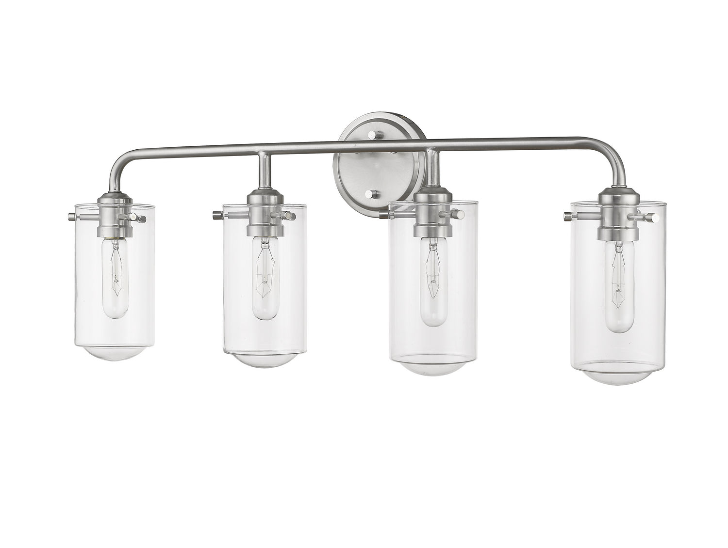 Z-Lite - 471-4V-BN - Four Light Vanity - Delaney - Brushed Nickel