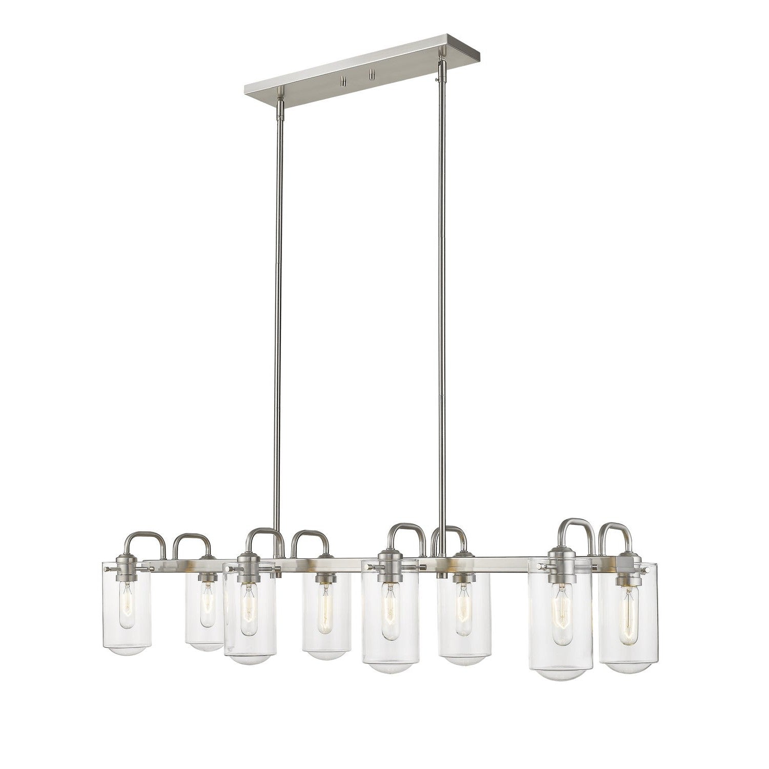 Z-Lite - 471-8L-BN - Eight Light Linear Chandelier - Delaney - Brushed Nickel