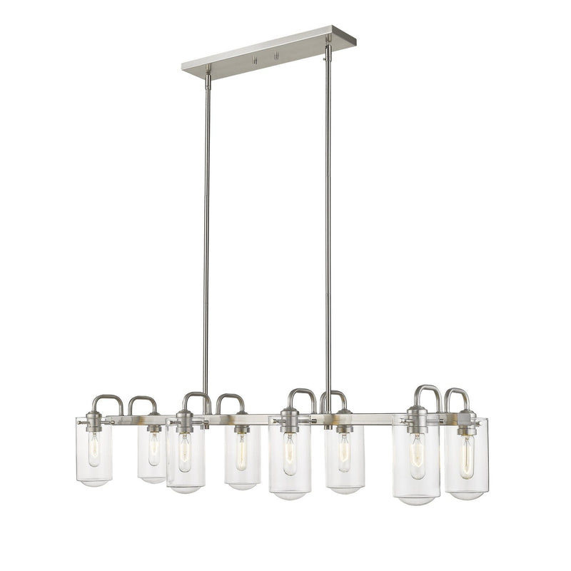 Z-Lite - 471-8L-BN - Eight Light Linear Chandelier - Delaney - Brushed Nickel