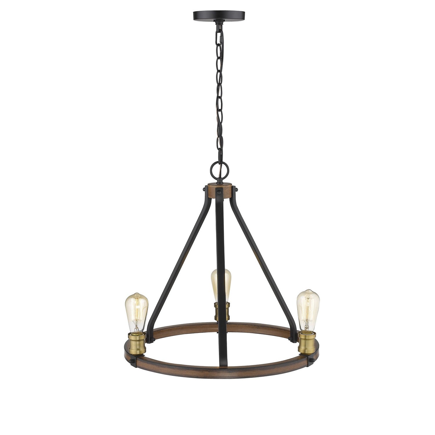 Z-Lite - 472-3RM - Three Light Chandelier - Kirkland - Rustic Mahogany