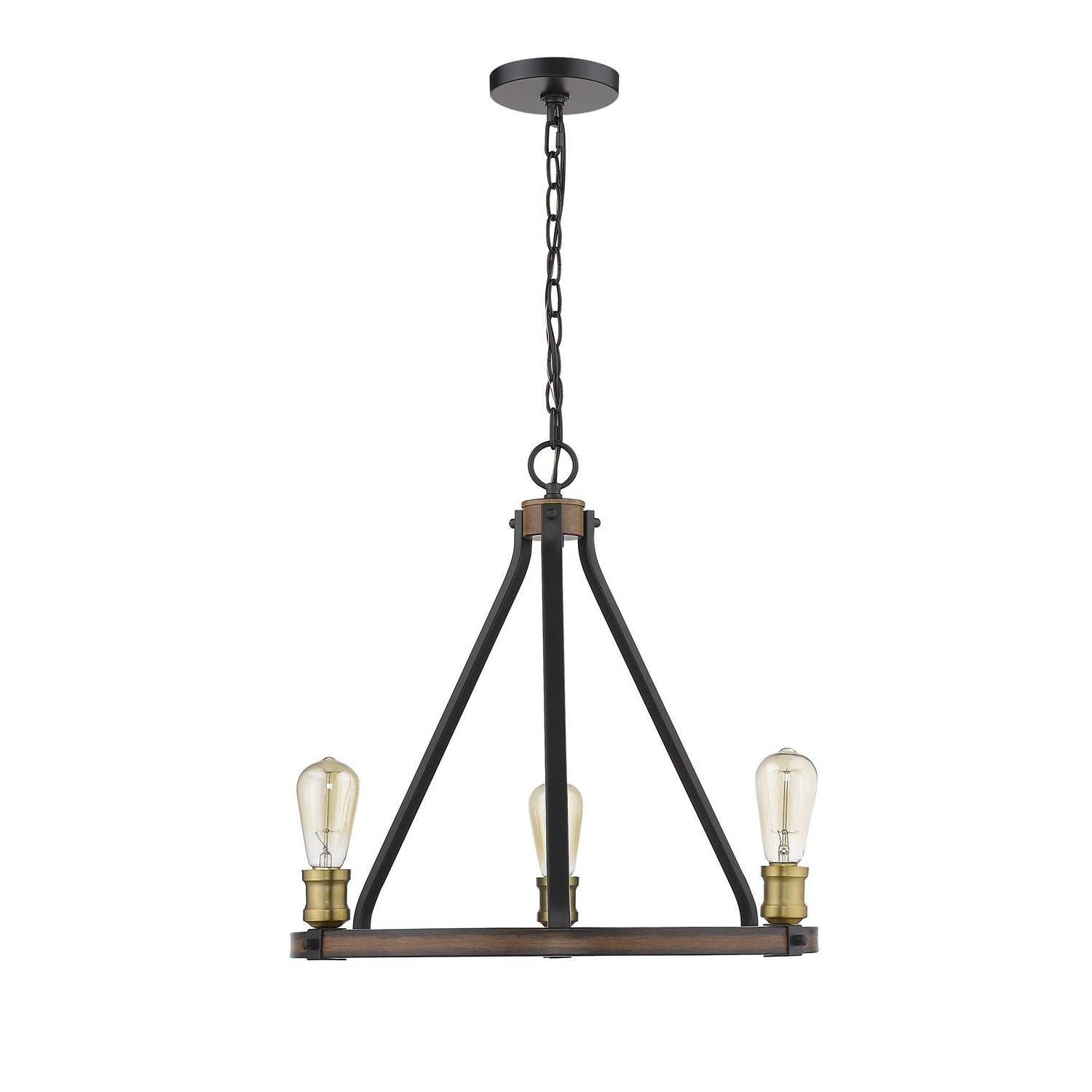 Z-Lite - 472-3RM - Three Light Chandelier - Kirkland - Rustic Mahogany