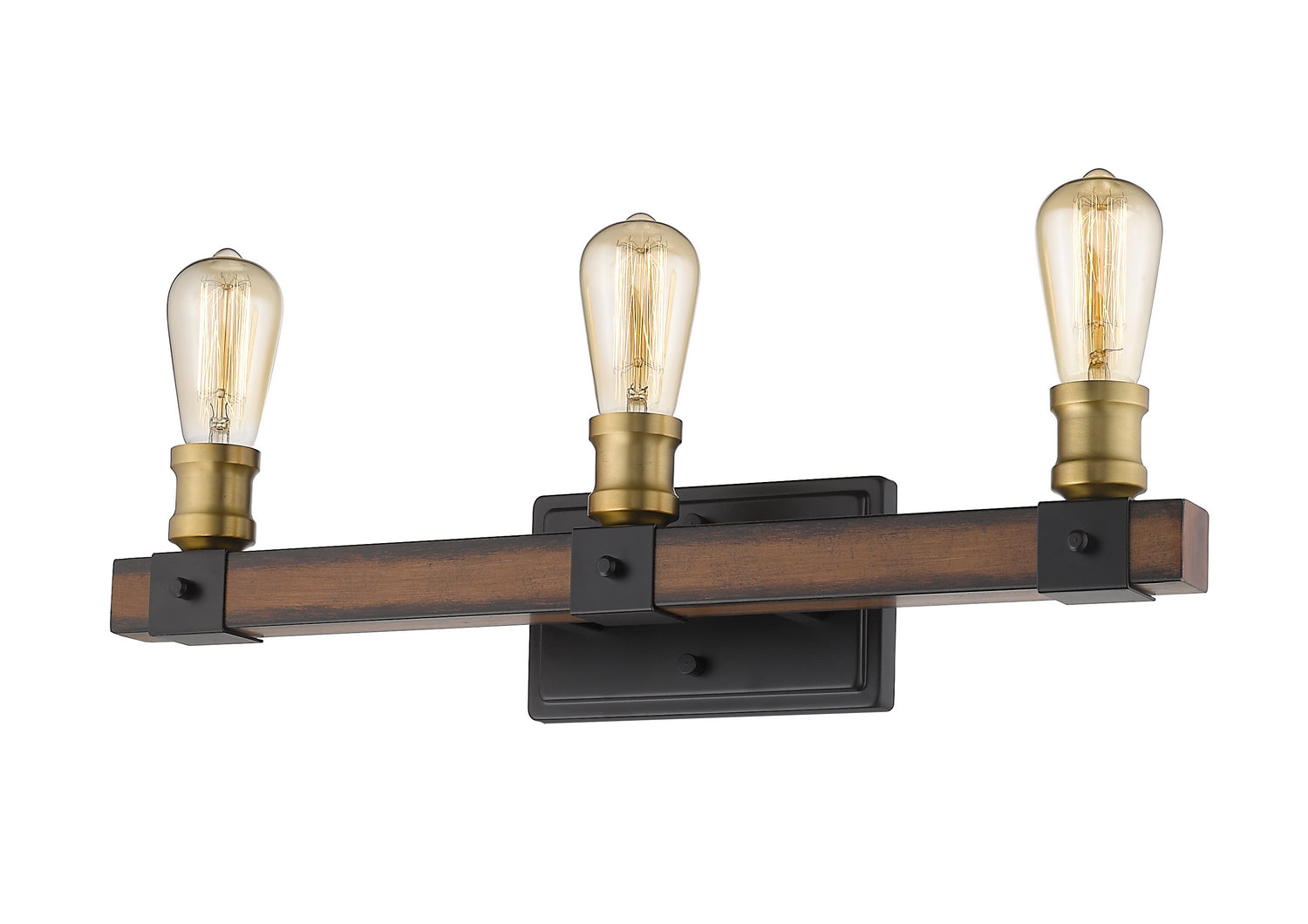 Z-Lite - 472-3V-RM - Three Light Vanity - Kirkland - Rustic Mahogany