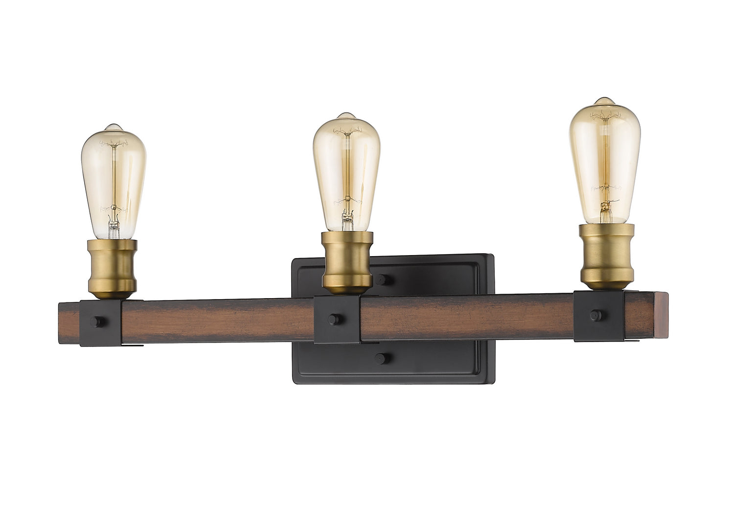 Z-Lite - 472-3V-RM - Three Light Vanity - Kirkland - Rustic Mahogany