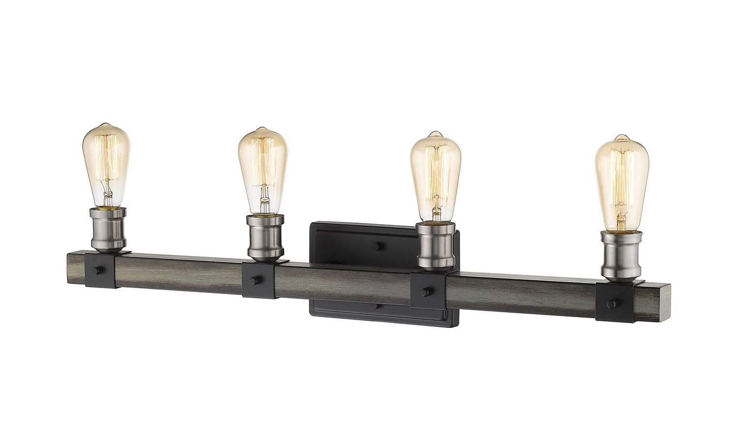 Z-Lite - 472-4V-ABB - Four Light Vanity - Kirkland - Ashen Barnboard