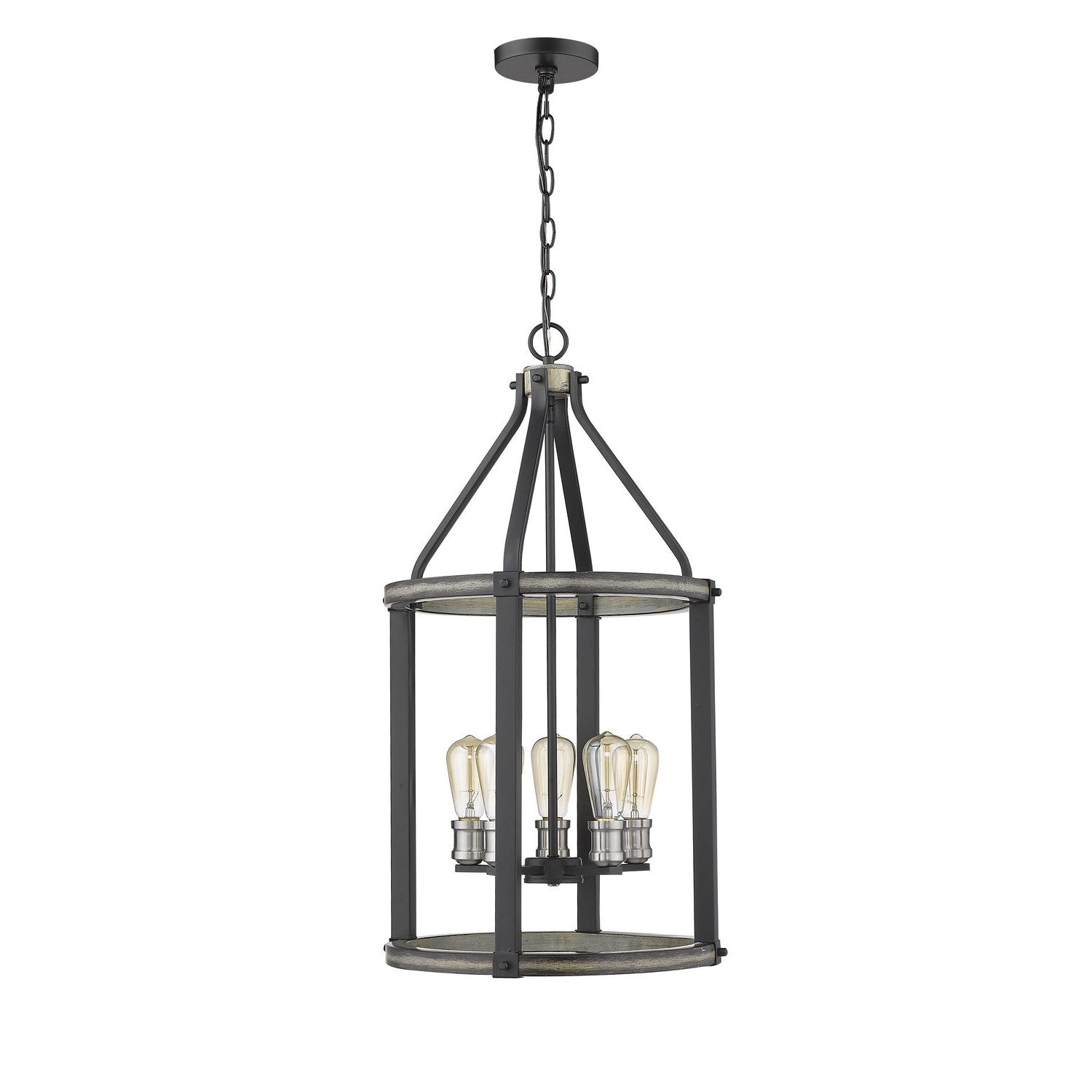 Z-Lite - 472-5P-ABB - Five Light Chandelier - Kirkland - Ashen Barnboard