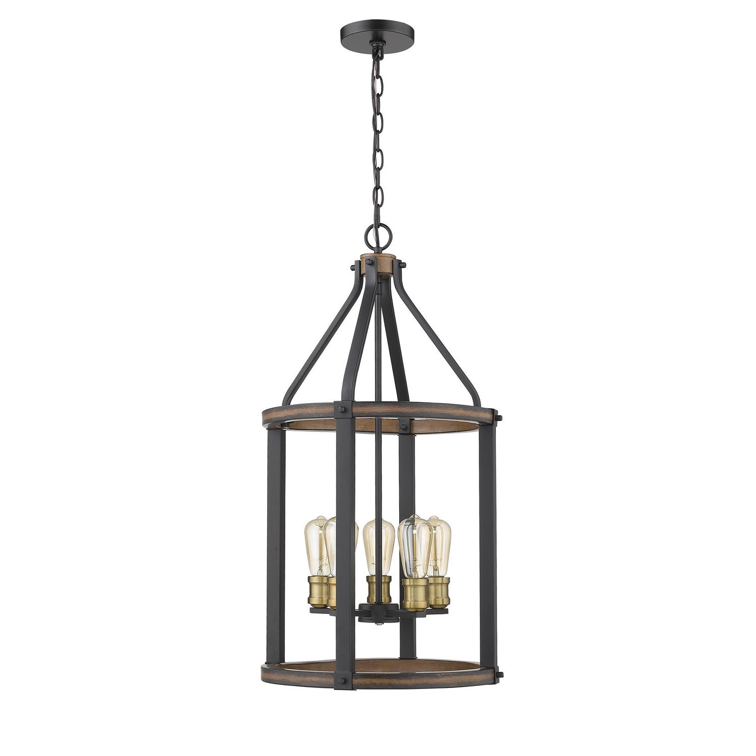 Z-Lite - 472-5P-RM - Five Light Chandelier - Kirkland - Rustic Mahogany