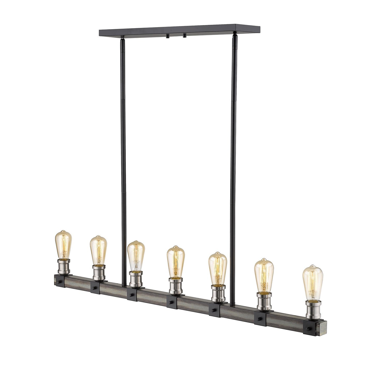 Z-Lite - 472-7L-ABB - Seven Light Linear Chandelier - Kirkland - Ashen Barnboard