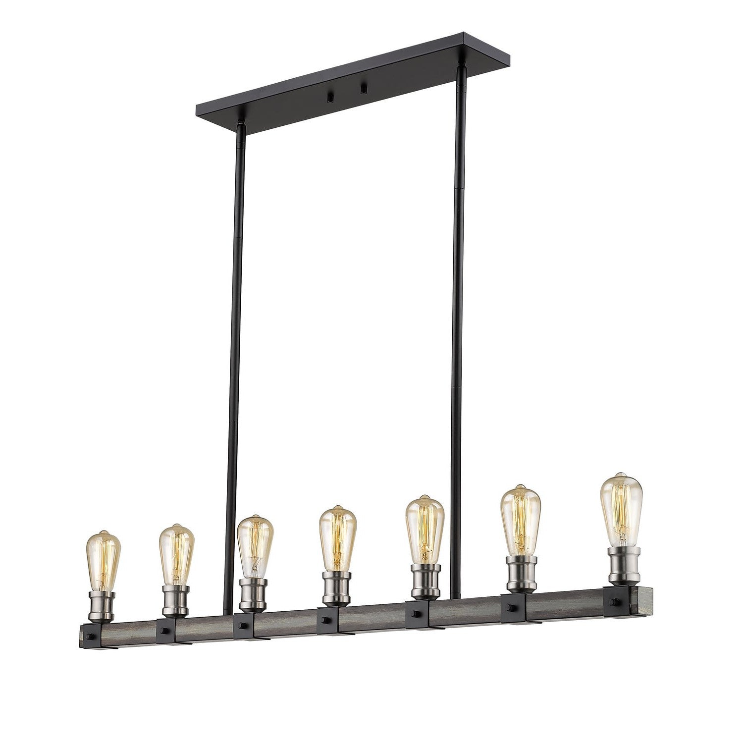 Z-Lite - 472-7L-ABB - Seven Light Linear Chandelier - Kirkland - Ashen Barnboard