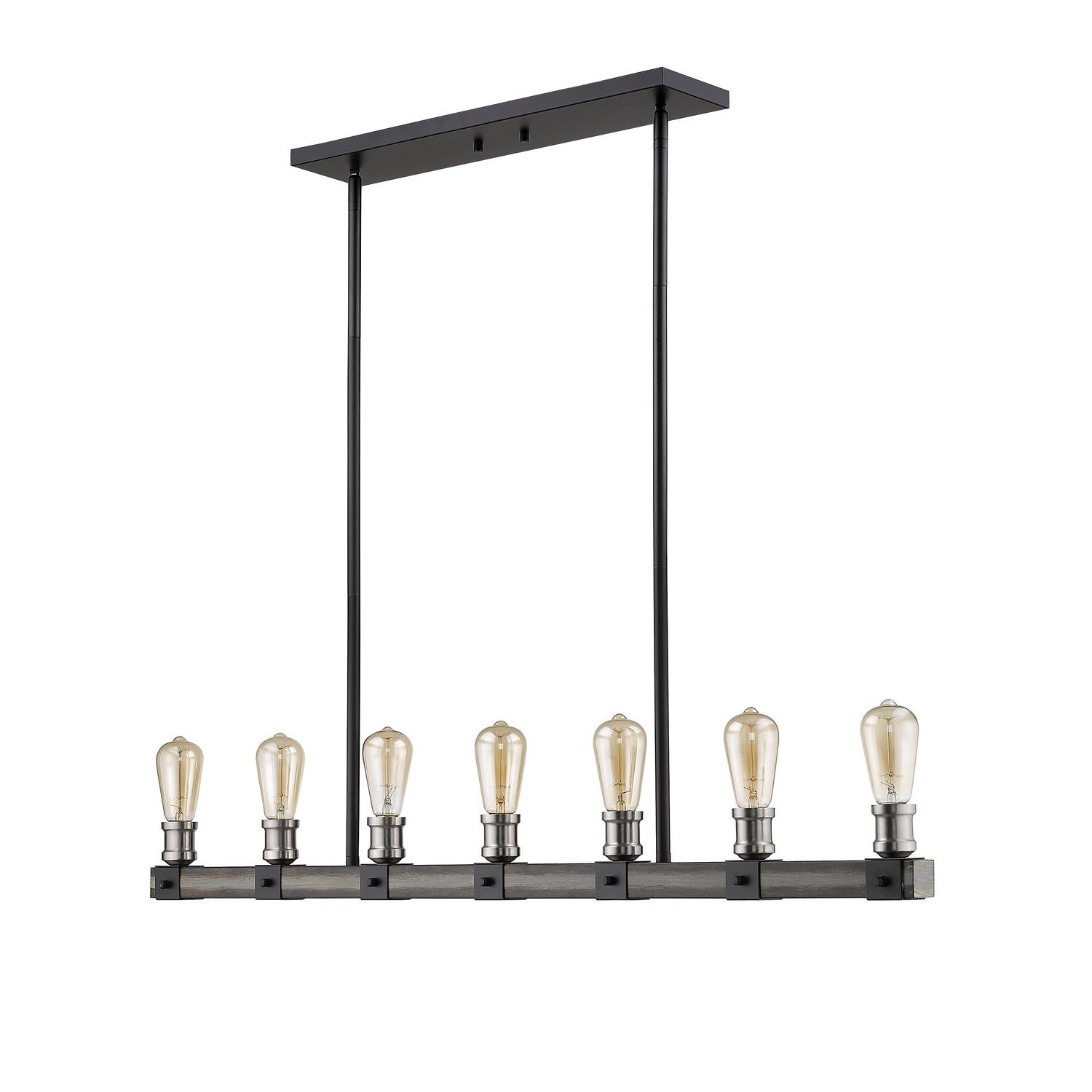 Z-Lite - 472-7L-ABB - Seven Light Linear Chandelier - Kirkland - Ashen Barnboard