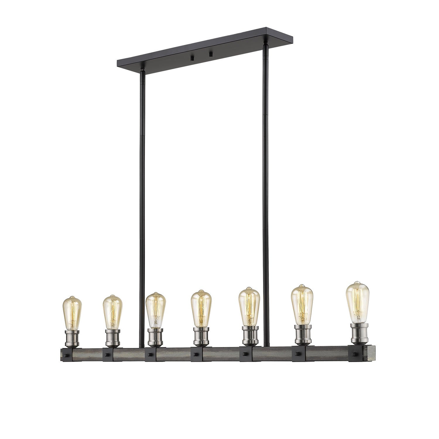 Z-Lite - 472-7L-ABB - Seven Light Linear Chandelier - Kirkland - Ashen Barnboard