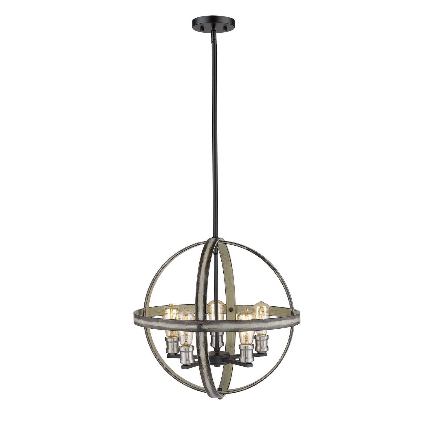 Z-Lite - 472B20-ABB - Five Light Chandelier - Kirkland - Ashen Barnboard