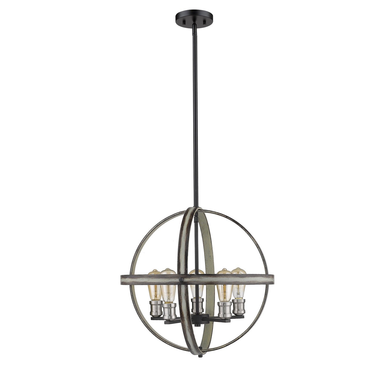 Z-Lite - 472B20-ABB - Five Light Chandelier - Kirkland - Ashen Barnboard