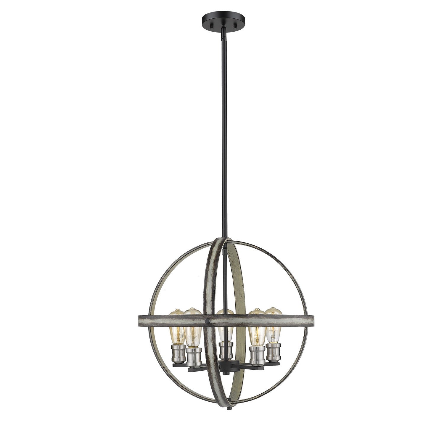 Z-Lite - 472B20-ABB - Five Light Chandelier - Kirkland - Ashen Barnboard