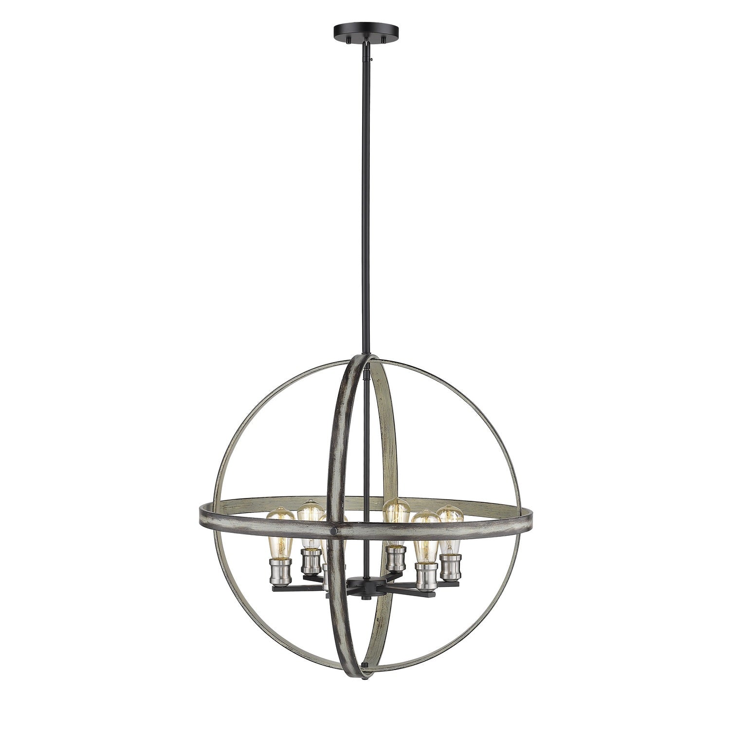 Z-Lite - 472B26-ABB - Six Light Chandelier - Kirkland - Ashen Barnboard