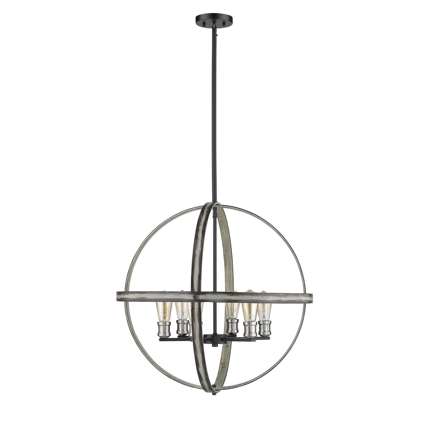 Z-Lite - 472B26-ABB - Six Light Chandelier - Kirkland - Ashen Barnboard